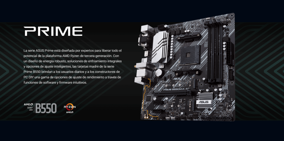 TARJETA MADRE ASUS PRIME B550M AC Jasaltec