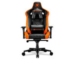 Silla Gamer Profesional Armor Titan Reclinable Negro con Naranja - Imagen 4
