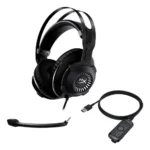 Audífono Gamer HyperX Revolver, Estéreo, 7.1 Virtual, Multiplataforma, USB, Color negro - Imagen 2
