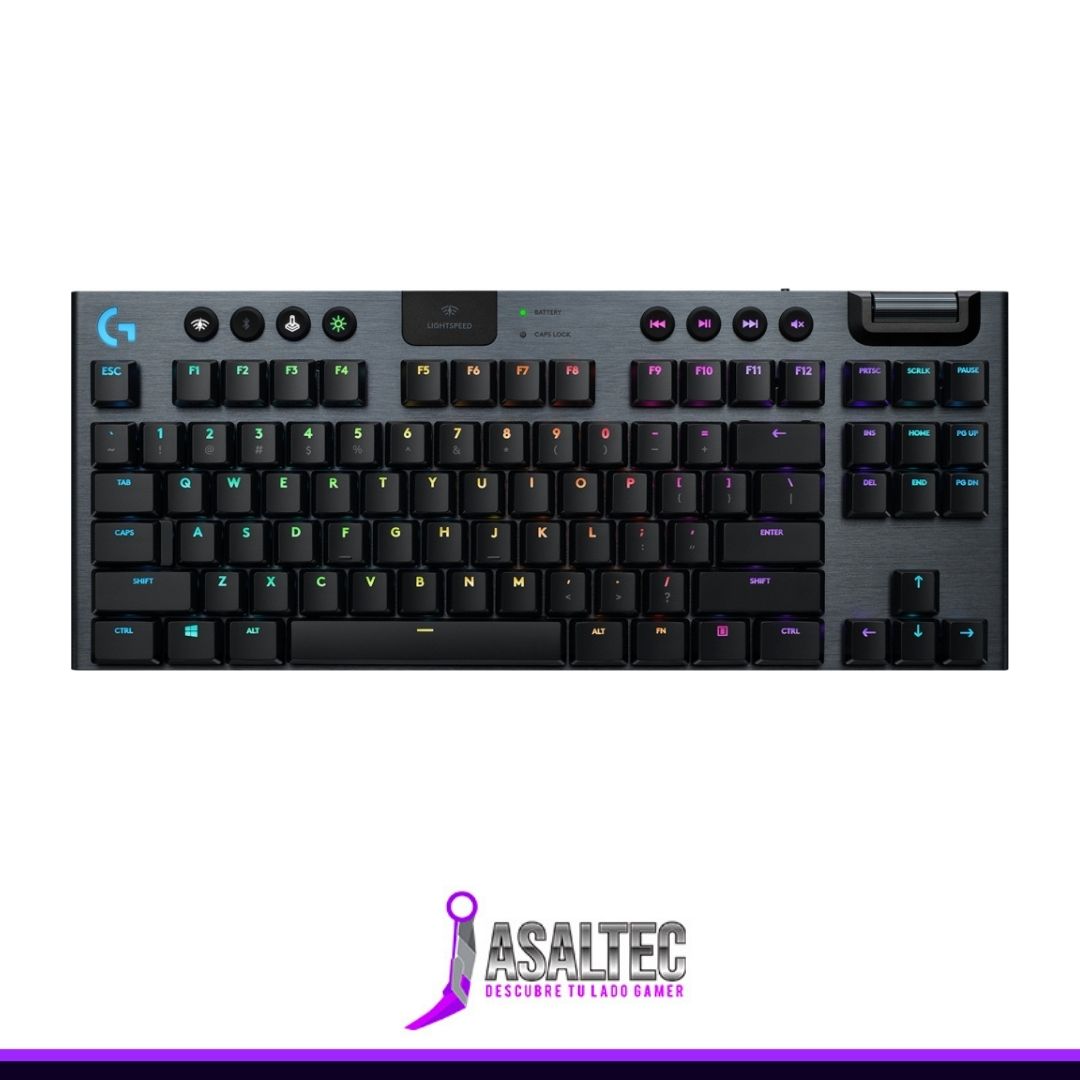 Diseño sin título (29) Teclado G915 TKL RGB, Switch GL Táctil, Inalámbrico - Imagen 1