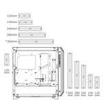 Gabinete ATX Cougar DarkBlader-S Negro Ventana Cristal RGB 3858M30.0001 - Imagen 7