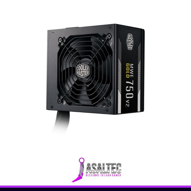 5 Fuente de Poder Cooler Master MWE Gold 750 V2 de 750W, ATX, 80 Plus Gold. - Imagen 1