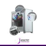 Gabinete CORSAIR ATX Semitorre 4000D Tempered Glass - White - Imagen 3