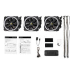 Pack 3 Ventiladores Antec Prizm X 120 Argb + 2 x tiras de luz Led RGB + controlador Led RGB - Imagen 7