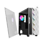 GAMEMAX GABINETE GAMING WHITE DIAMOND ATX - Imagen 3