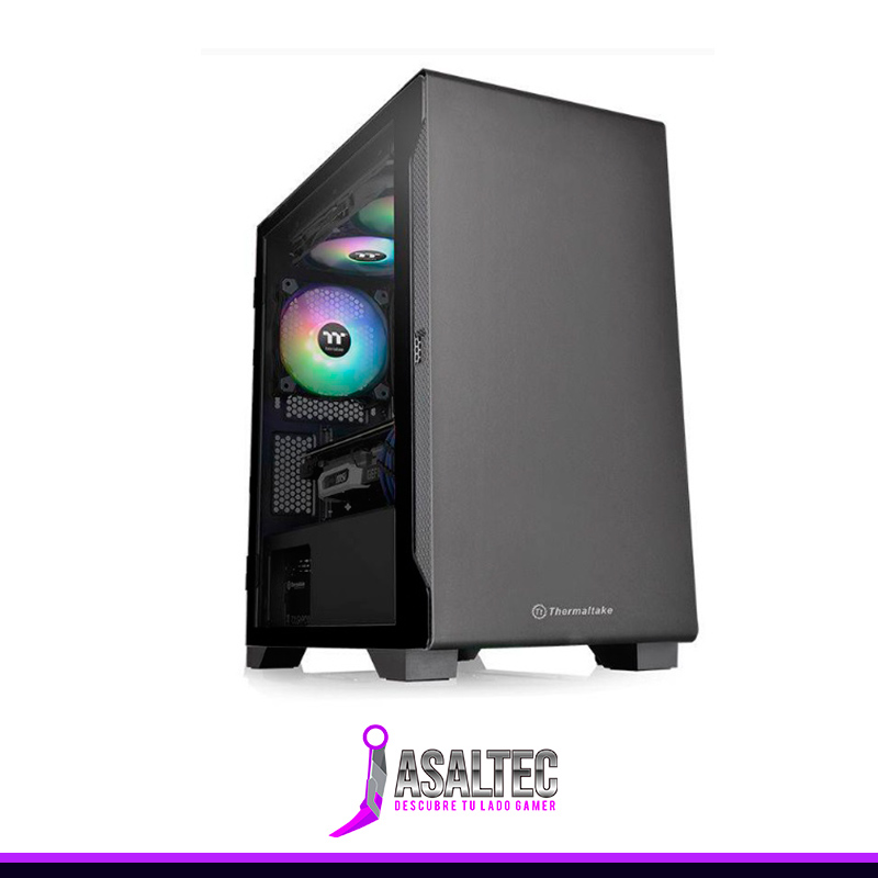 fondos-jasaltec-Recuperado Gabinete S100 TG/Black/Win/SPCC/Tem - Imagen 1