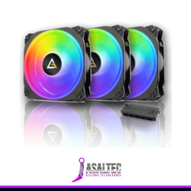 Diseño sin título (16) Pack 3 Ventiladores ARGB con PWM Antec Prizm X 120 - Imagen 1