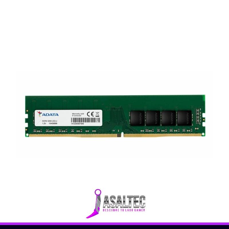 Diseño sin título (71) Memoria Ram DDR4 8GB 3200MHz ADATA, DIMM, CL22, 1.2V - Imagen 1