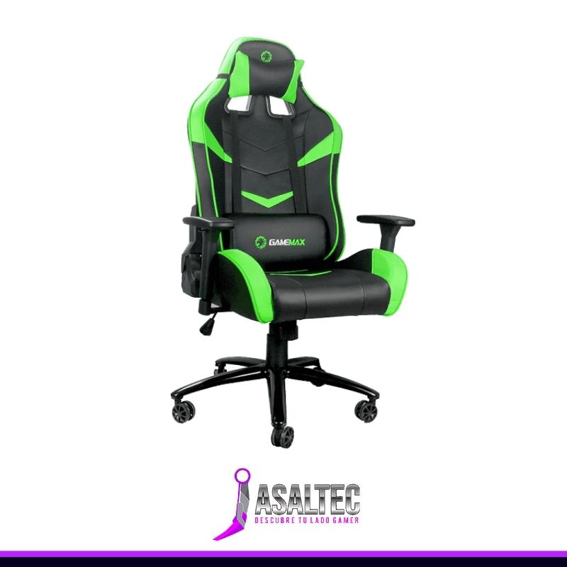 Diseño sin título (9) Silla Gamer Gamemax GCR08 Verde - Imagen 1