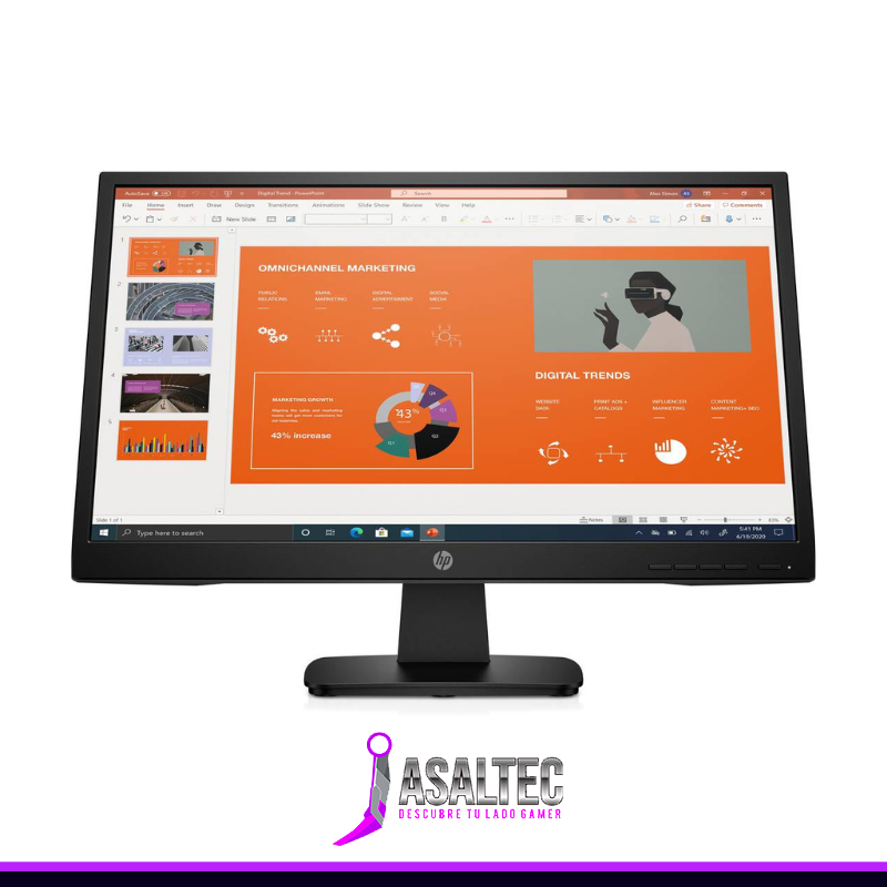 FUENTE PODER GAMEMAX VP-500 RGB 80 PLUS 500W - VP-500-RGB Monitor HP P22va G4, 21.5" FHD, 60Hz, Panel VA, 7ms, Anti-reflectante - Imagen 1