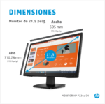 Monitor HP P22va G4, 21.5" FHD, 60Hz, Panel VA, 7ms, Anti-reflectante - Imagen 3