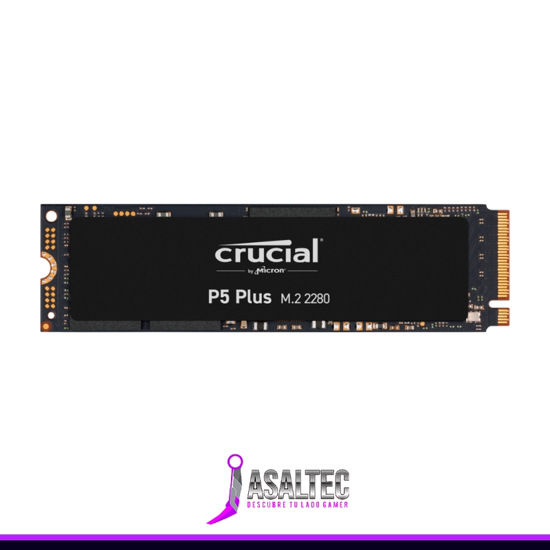 MON (6) Unidad de Estado Sólido Crucial P5 Plus, 500GB, NVMe M.2, PCIe 4.0, Hasta 6600MB/s - Imagen 1