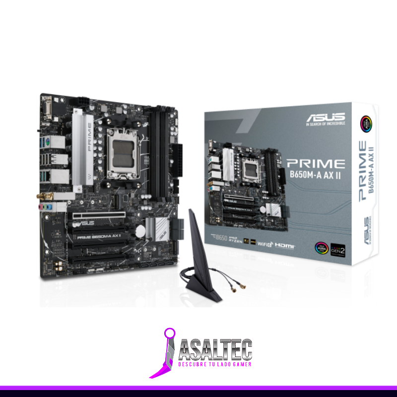 Diseño sin título (37) TARJETA MADRE ASUS PRIME B650M-A AX II - Imagen 1