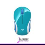 Mouse – Logitech Mini M187 3 Botones inalámbrico Verde Azulado