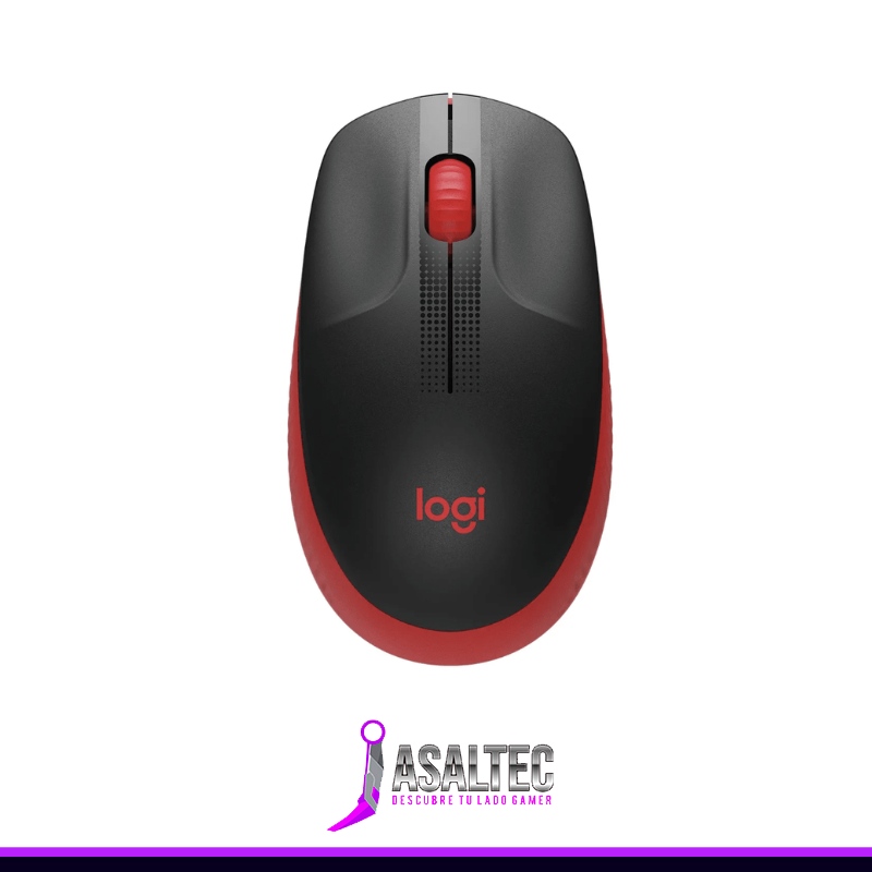 Diseño sin título - 2023-05-08T132557.111 Mouse Logitech Inalambrico M190 Rojo 3 botones - Imagen 1