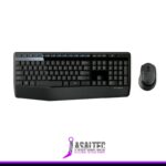 Kit Mouse + Teclado Logitech MK345 RF inalámbrico Universal QWERTY Batería Negro Azul