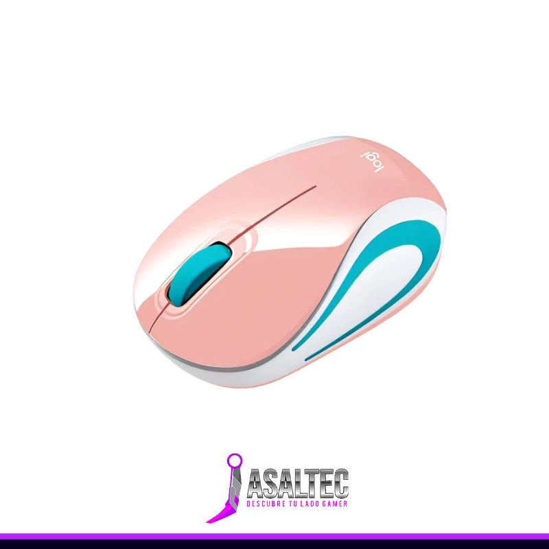 Mouse – Logitech Mini M187 3 Botones inalámbrico rosa - Imagen 2
