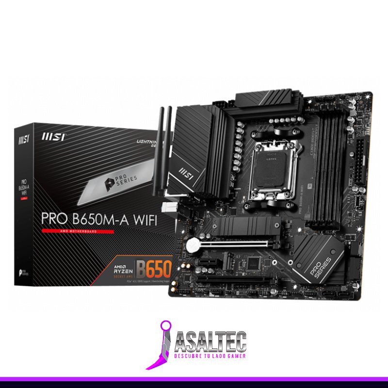 TARJETA MADRE MSI PRO B650M-A WIFI - Imagen 1