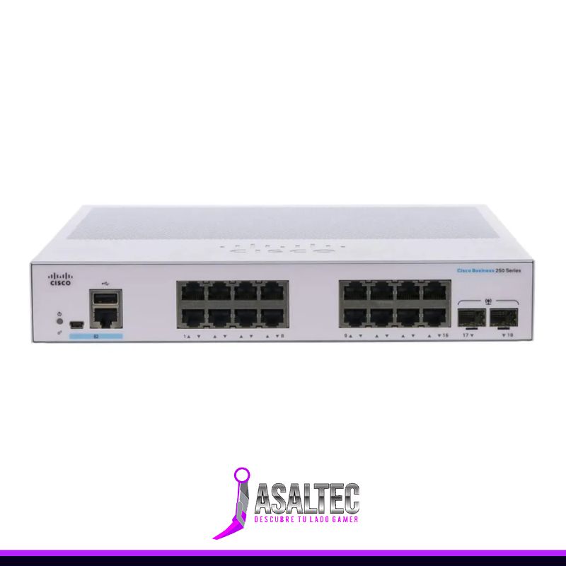 anibal creando - 2023-06-27T153144.190 Cisco Business 250 Series 250-16T-2G Conmutador L3 Int CBS250-16T-2G-NA - Imagen 1