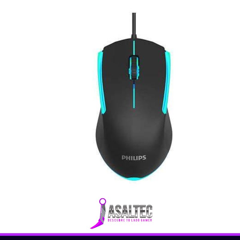 anibal creando - 2023-06-22T111753.033 Mouse Gamer Philips SPK9314, 3 Botones, Wired USB, Iluminación Ambiglow 7 Modos - Imagen 1