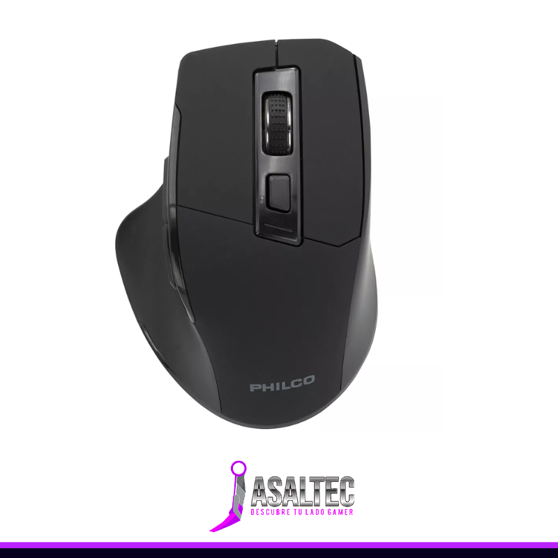 1 Mouse Inalámbrico Philco 345, Dongle USB, Wireless 2.4GHz - Imagen 1