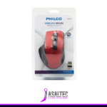 Mouse Inalámbrico Philco 345, Dongle USB, Wireless 2.4GHz, Rojo - Imagen 4
