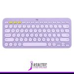 Teclado Logitech K380, Inalámbrico, Bluetooth, Lavanda, Distribución Español