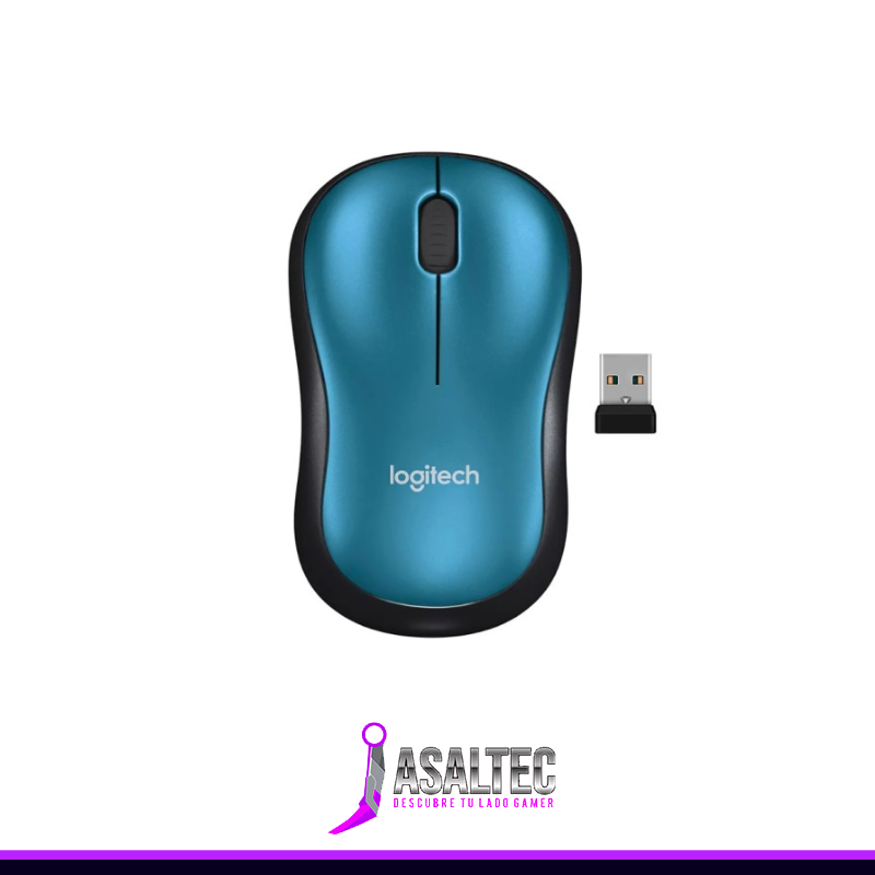 Diseño sin título - 2023-08-14T160056.867 Mouse Inalámbrico Logitech M185, USB, Azul - Imagen 1