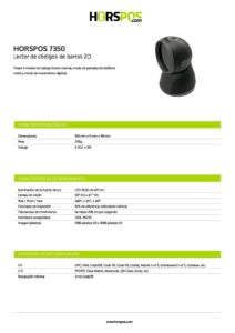 Lector de Mesón Horspos 7350 2D USB - Imagen 2