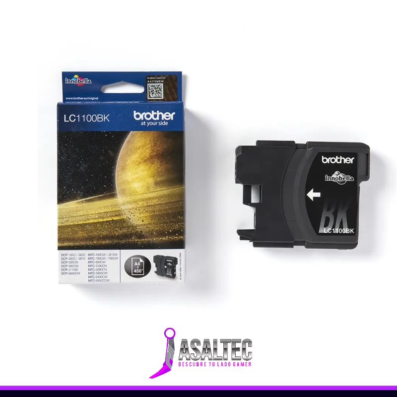 anibal creando (14) Cartucho De Tinta Brother Lc1100Bk Negro - Imagen 1