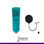 Kit de Micrófono Studio Philco, Incluye Soporte Tipo Araña, Filtro Antipop, USB, Color azul