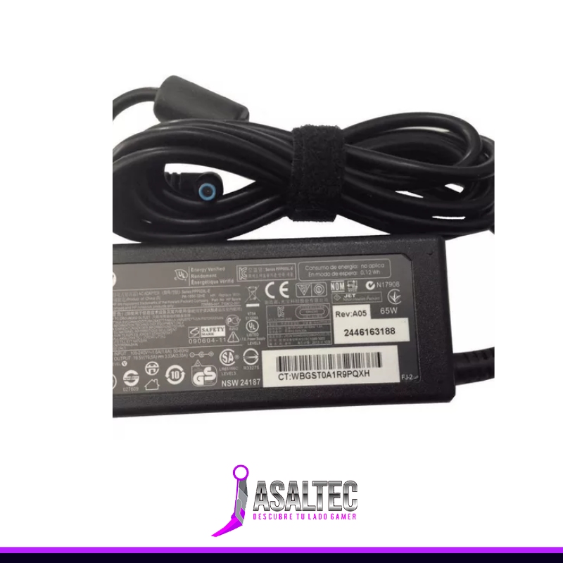 pia creando (42) CARGADOR PARA HP 19.5X3.33A PIN AZUL PN 710412-001 - Imagen 1