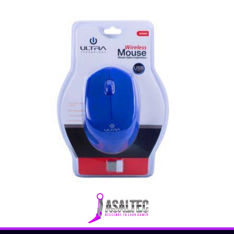 pia creando (51) Mouse Inalámbrico ULTRA, 2.4GHz, Plug&Play, Blue - Imagen 1