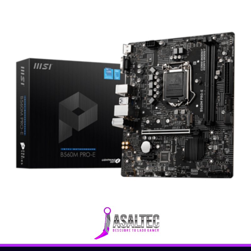 pia creando - 2023-09-07T153437.649 Placa Madre MSI B560M Pro-E, Socket LGA1200, DDR4 2133/4800MHz, M.2, mATX - Imagen 1