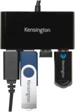 Kensington hub uh4000 usb 3.0 para 4 puertos compacto negro