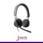 Audífono Logitech Zone Wired USB-C, USB-A, Transductores premium y micrófono con supresión de ruido