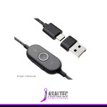 Audífono Logitech Zone Wired USB-C, USB-A, Transductores premium y micrófono con supresión de ruido - Imagen 4