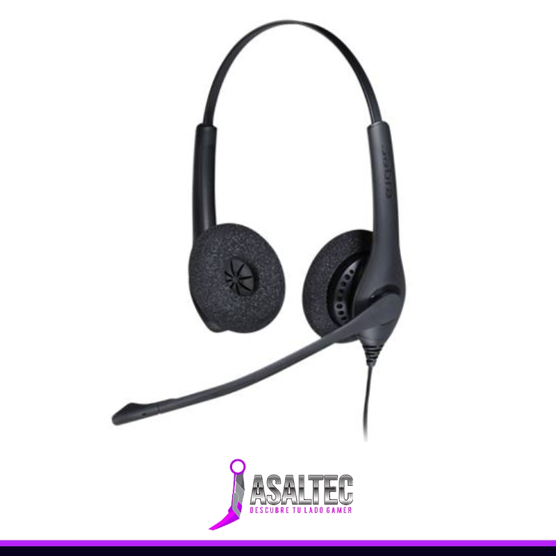 Pato creando (24) Audífono Jabra BIZ 1500 Duo USB, Alámbrico, USB, Negro - Imagen 1