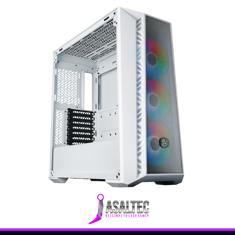 Pato creando (22) GABINETE COOLER MASTER MASTERBOX MB520 MESH-WHITE - Imagen 1