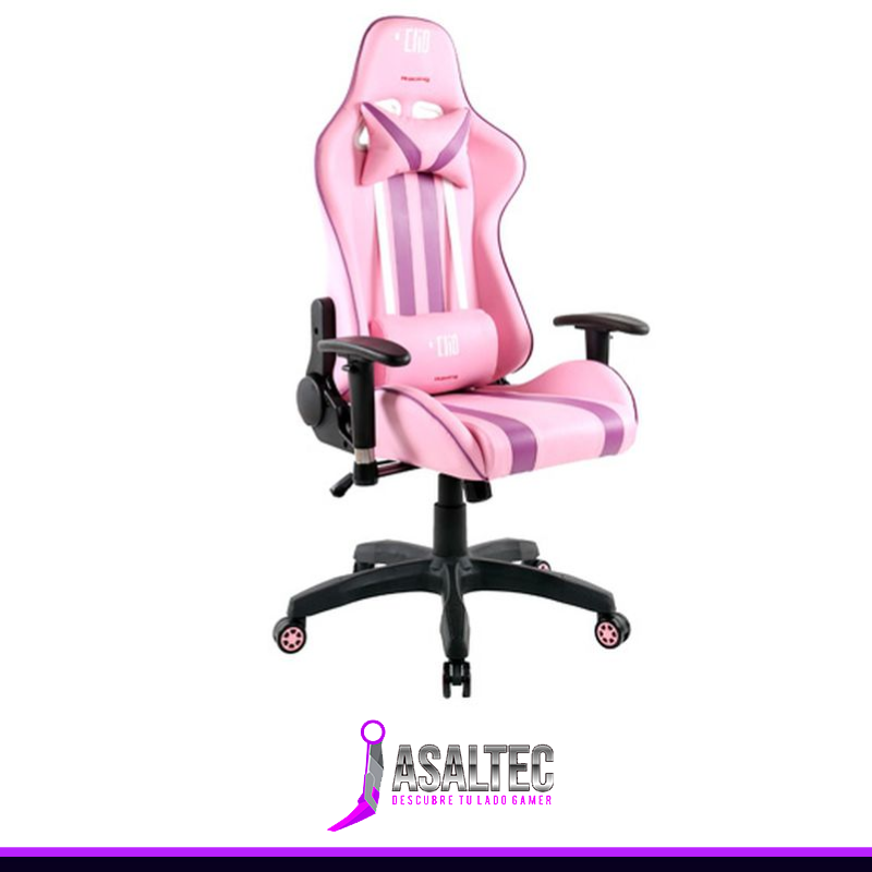 Pato creando (6) Silla Gamer Clio Akira (Ajustable, hasta 150Kg, Rosado) - Imagen 1