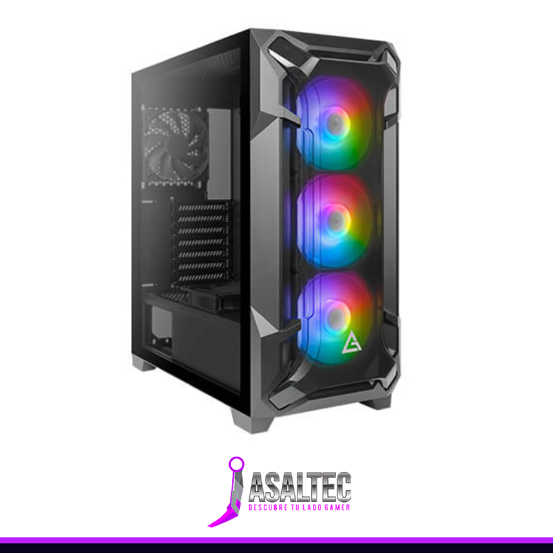 Pato creando (1) Gabinete Gamer Antec DF600 FLUX (ATX, Vidrio Templado, 5 Ventiladores) - Imagen 1