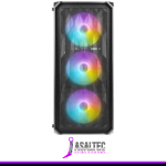 Gabinete Gamer Antec NX292 ARGB, Mid Tower, E-ATX, ATX, m-ATX, ITX, 4 Ventiladores, Negro - Imagen 3