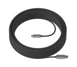 Cable Resistente Logitech de USB-A a USB-C, 10 Gbps, Largo 25 metros, Negro - Imagen 2