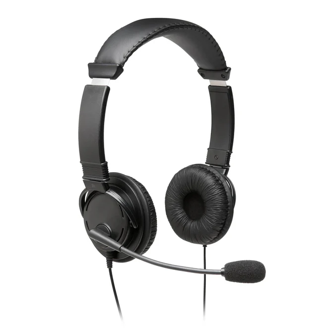 2.0 Kensington Audifono C/Microfono 3.5mm BULK NEGRO JACK Bolsa - Imagen 1