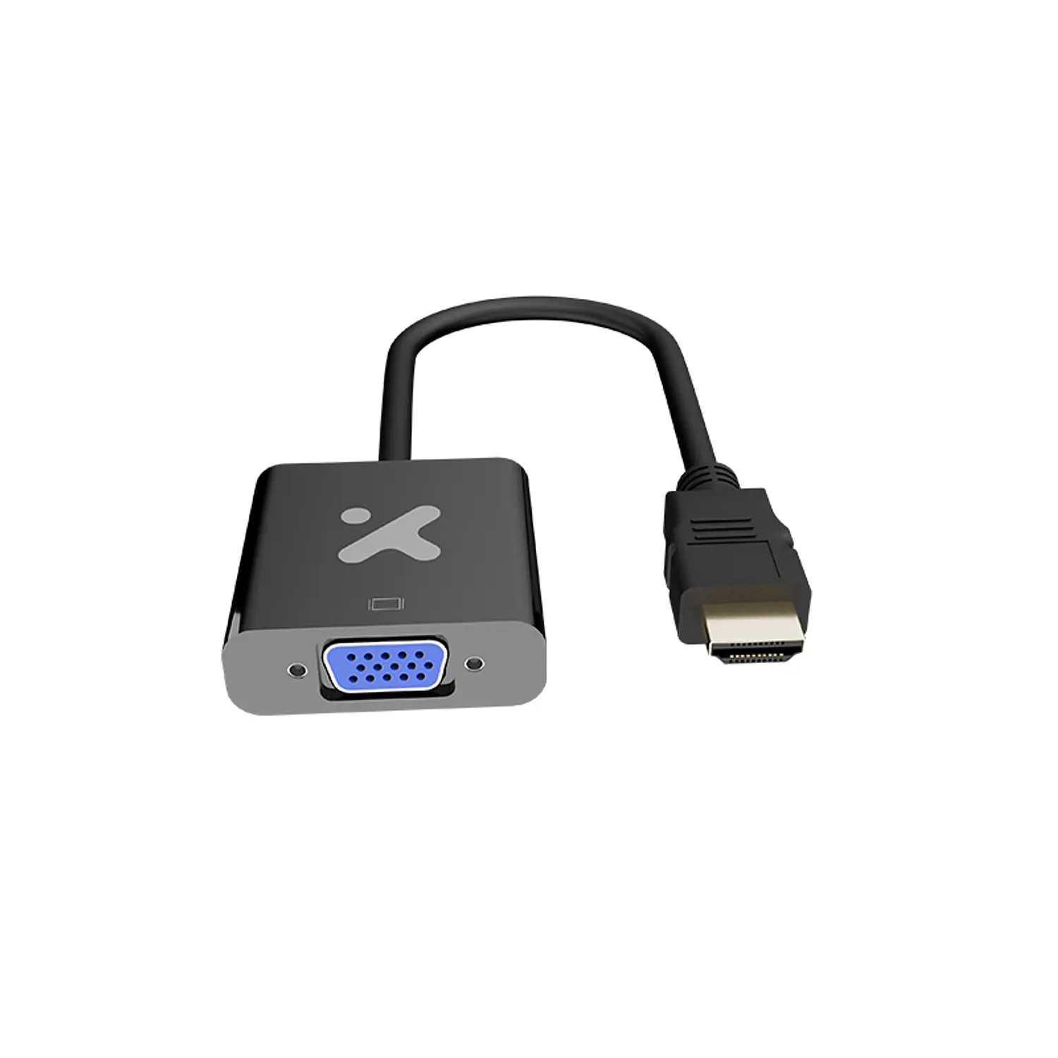 3.0 Xtech-Video Adapter HDMI male to VGA female Black XTC-384 - Imagen 1