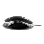 MOUSE OPTICO 3 BOTONES USB NEGRO-ROJO - Imagen 3