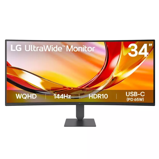 8.0 Monitor LG Ultrawide de 34", WQHD Curvo (1800R) y 144 Hz - Imagen 1